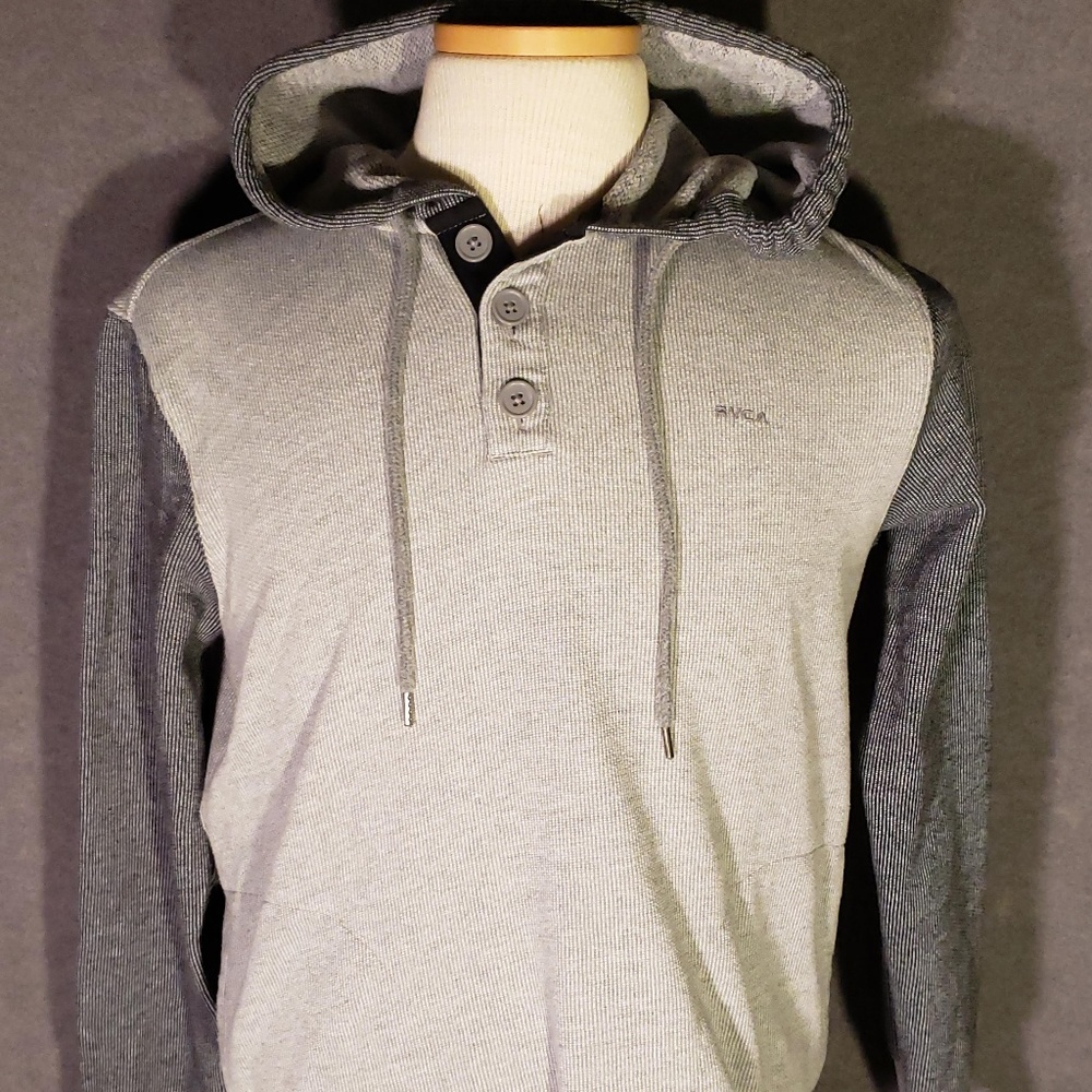 RVCA 2 Tone Hoodie Sweatshirt Reg. Fit Size Small